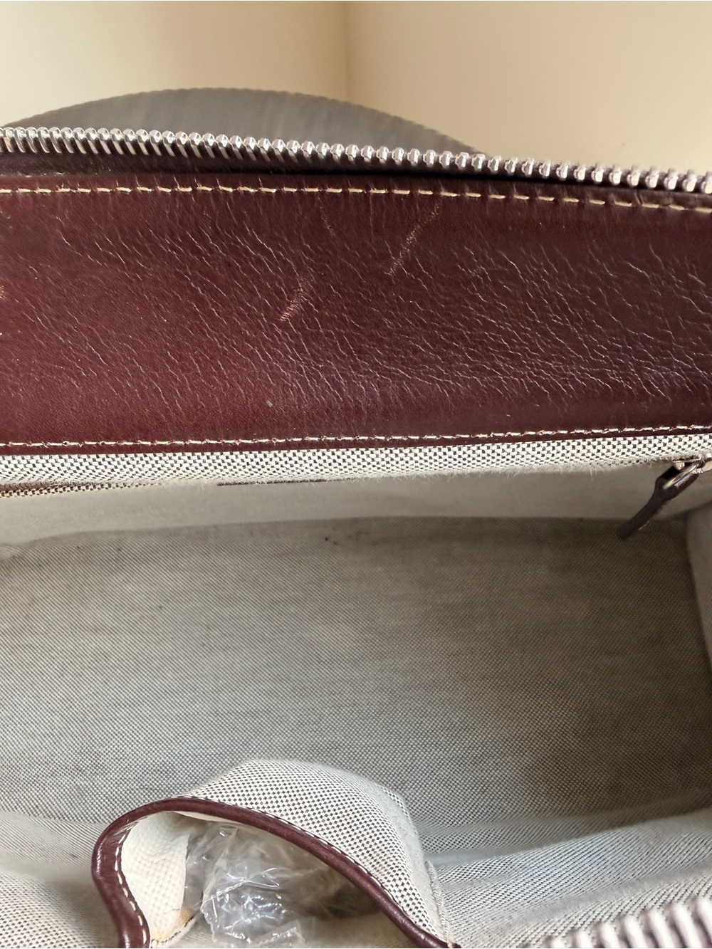 Dooney & Bourke Signature DB Double Pocket Tote w/ Matching Pouch, Pre-Owned - Picture 7 of 15